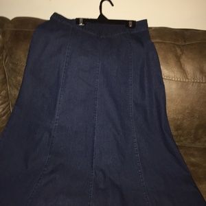 Denim maxi skirt- size 12